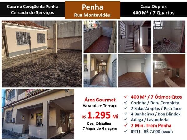 Casa Penha Montividéu 400M²