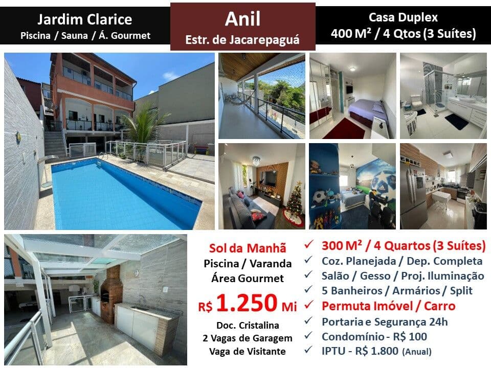 Casa JPA Anil Jardim Clarice 300M²