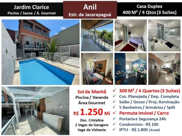 Casa JPA Anil Jardim Clarice 300M²