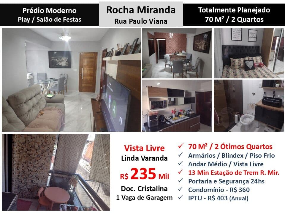 Apto Rocha Miranda Paulo Viana 67M²