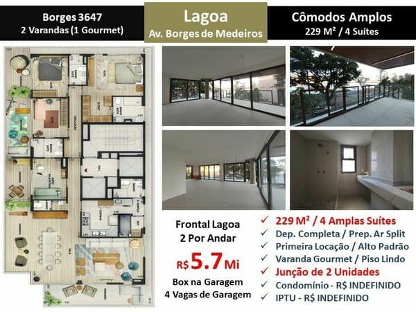 Apartamento em Rio de Janeiro - Lagoa
