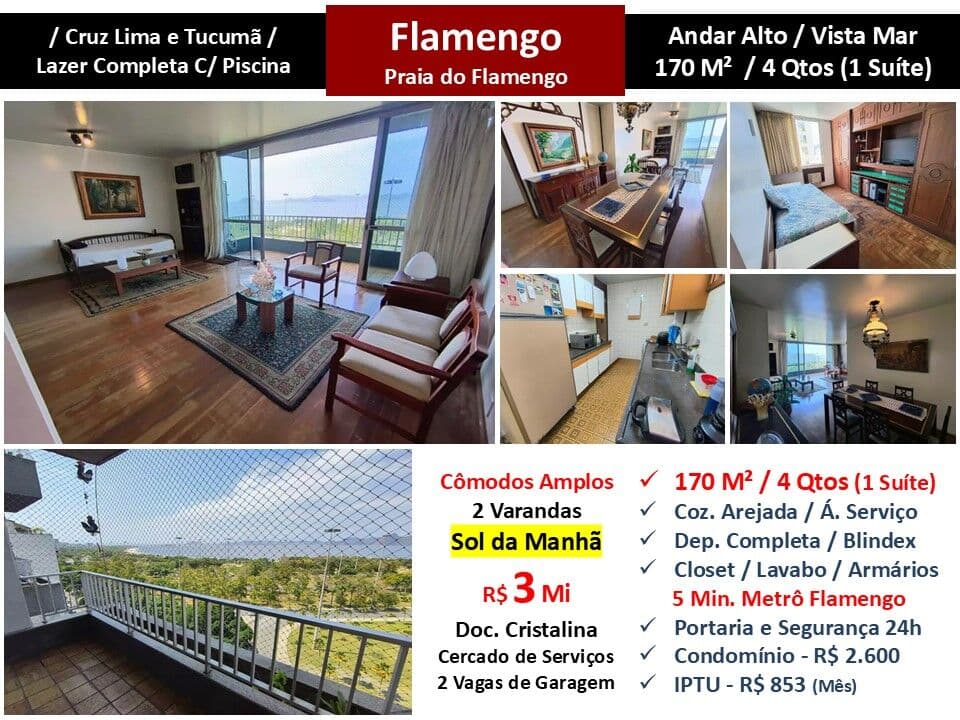 Apto Flamengo Praia 170M² 5