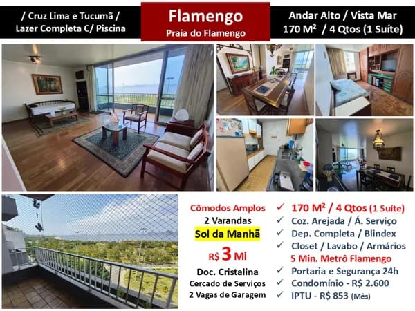 Apto Flamengo Praia 170M² 5