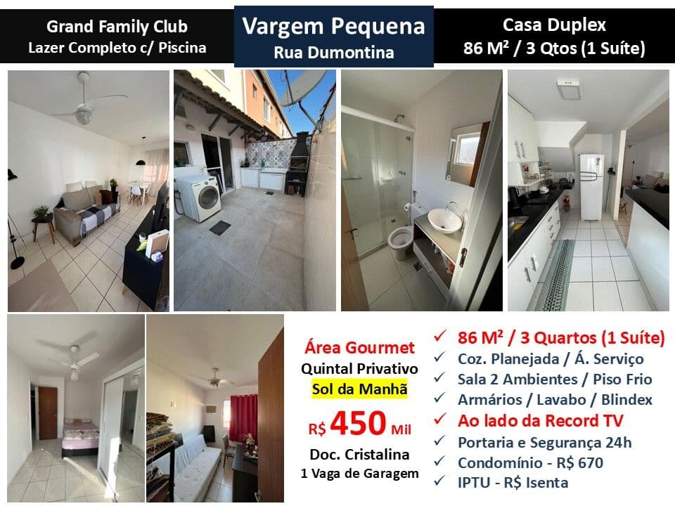 Casa Vargem Grande Family Club 86M²