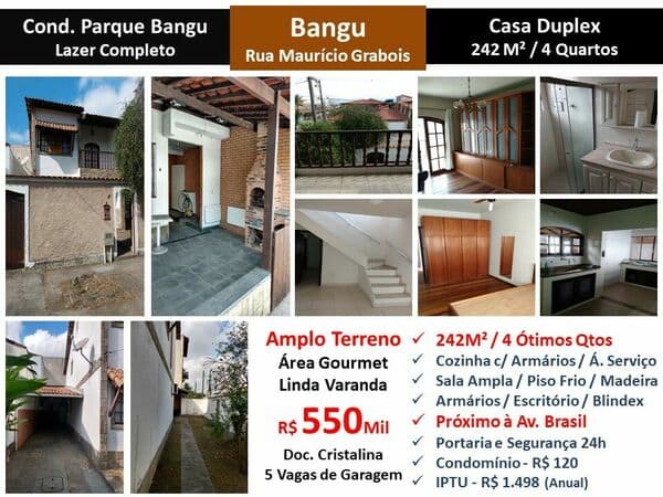 Casa Bangu Parque Bangu 242M²