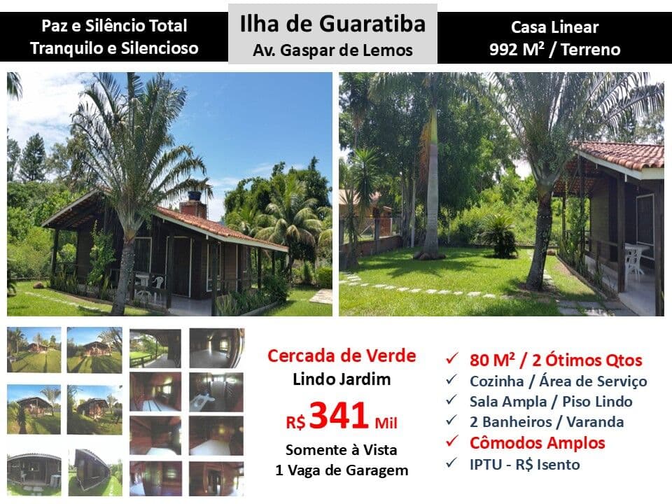 Casa Ilha de Guaratiba Gaspar de Lemos 80M²