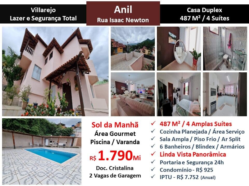 Casa JPA Anil Vilarejo 487M²
