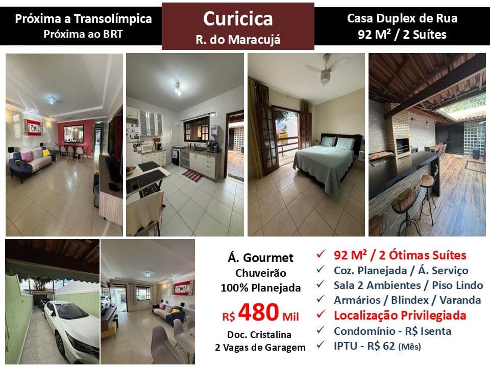 Casa JPA Curicica Maracujá 92M²