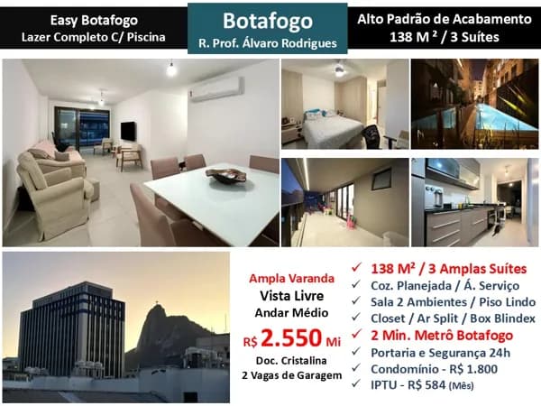 Apto Botafogo Easy Botafogo 138M²