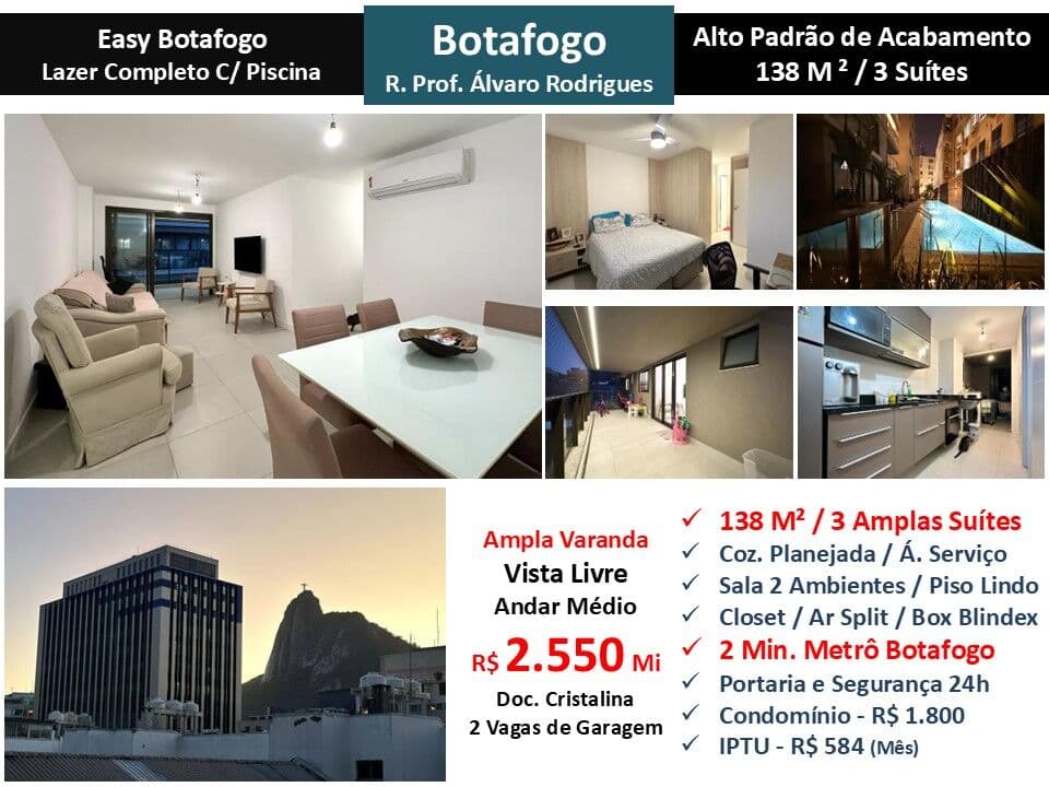 Apto Botafogo Easy Botafogo 138M²