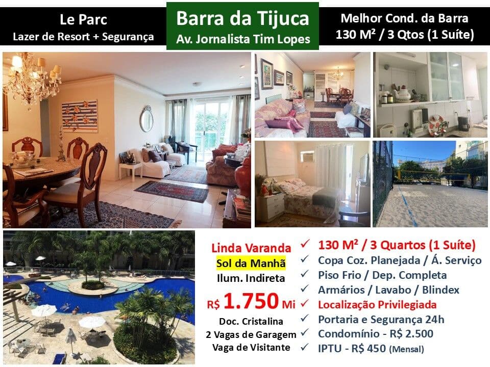 Apto Barra da Tijuca Le Parc 130M² 4