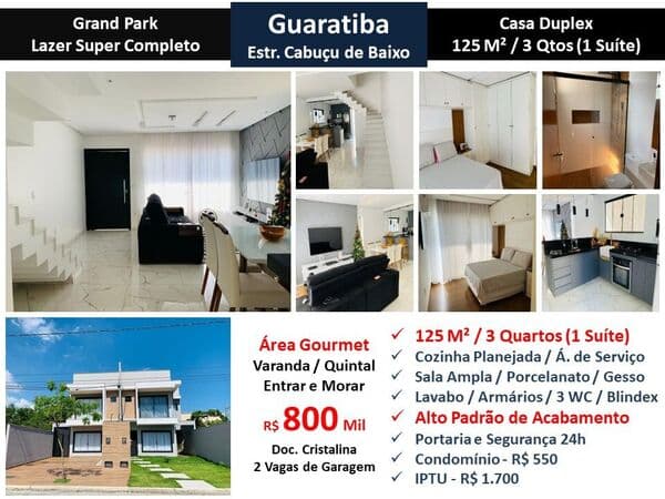 Casa Guaratiba Grand Park 125M²