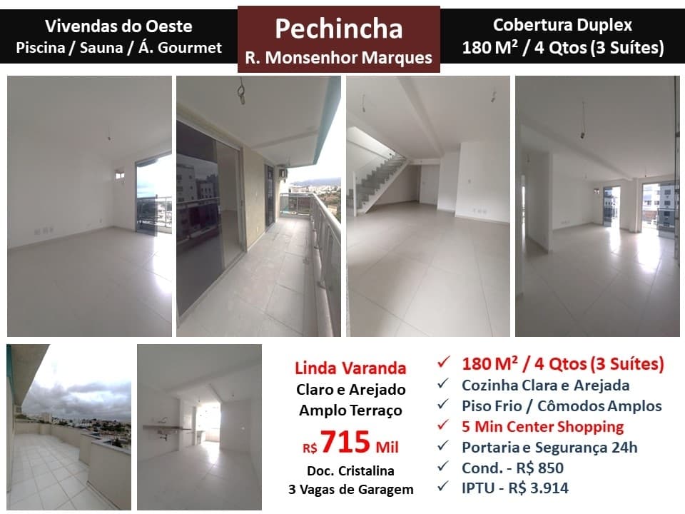 Cob JPA Pechincha Monsenhor Marques Vivendas do Oeste 180M²
