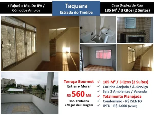 Casa JPA Taquara Tindiba 185M²