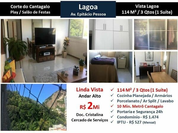 Apto Lagoa Epitácio Pessoa 114M²
