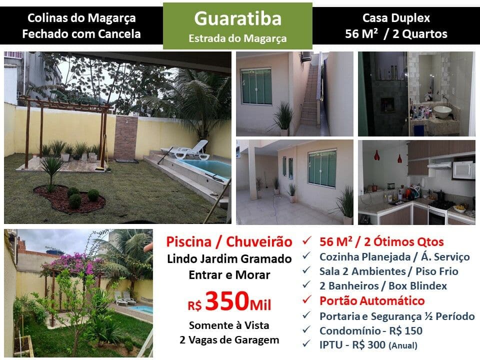 Casa Guaratiba Colinas do Magarça 56M²