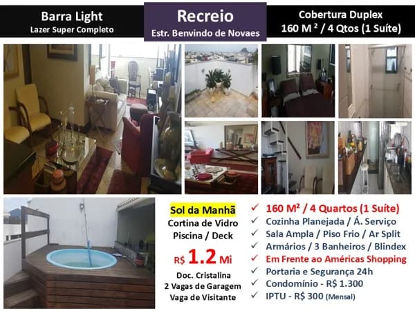 Cob Recreio Barra Light 160M²