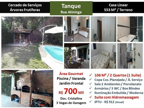 Casa JPA Tanque Atininga 106M² Linear