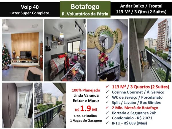 Apto Botafogo Volp 40 113M²