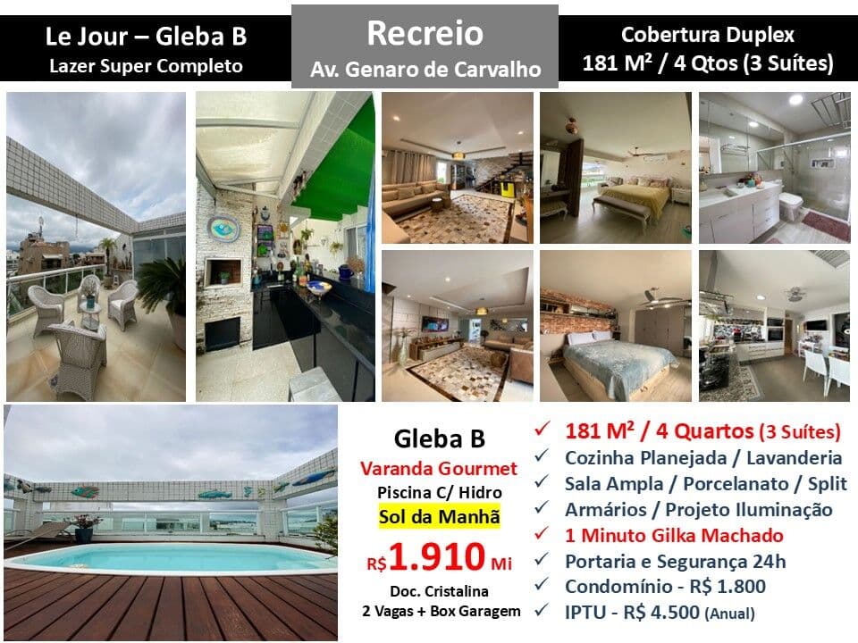 Cob Recreio Gleba B Genaro de Carvalho Le Jour 181M²