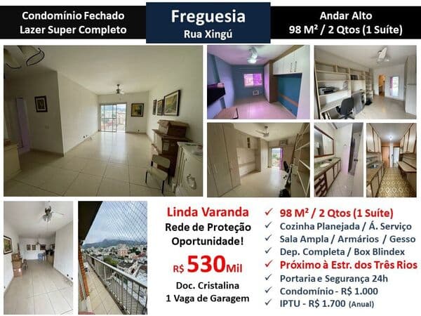 Apto JPA Freguesia Xingu 98M²