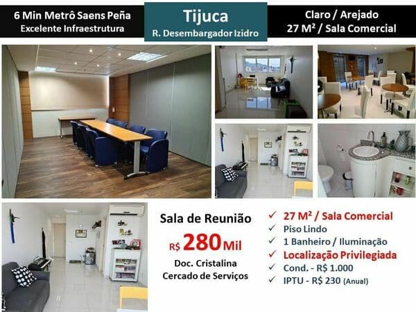 Sala Tijuca Des. Izidro 27M²