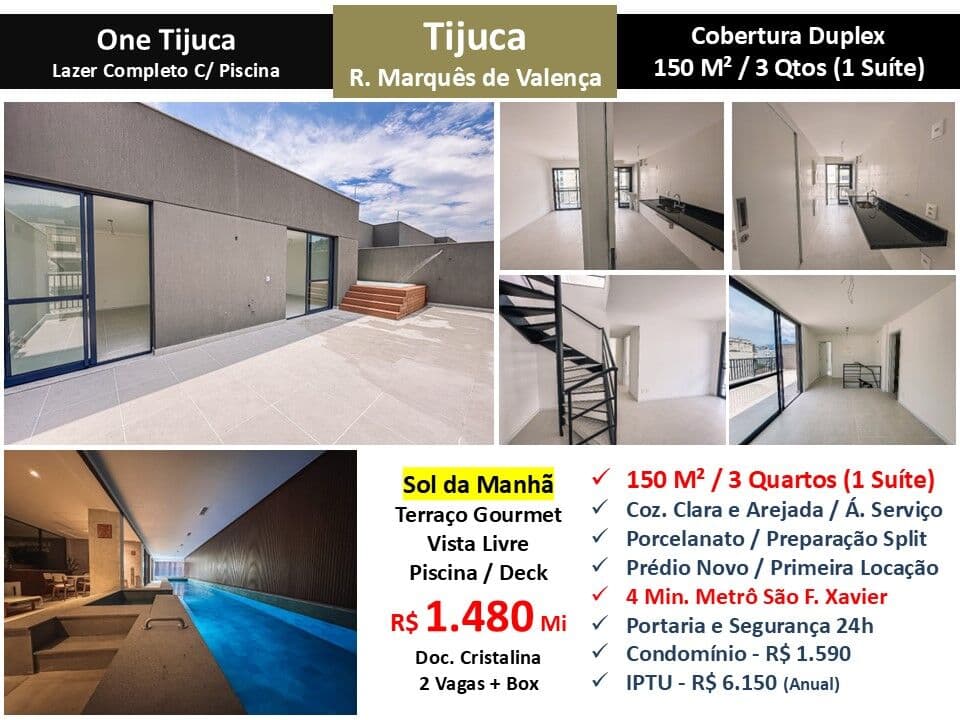 Cob Tijuca Marques de Valença One Tijuca 150M²