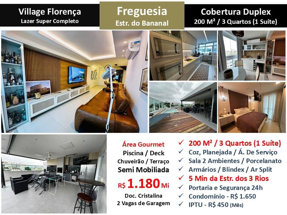 Cob JPA Freguesia Village Florença 200M²
