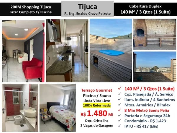 Cob Tijuca Enaldo Cravo Peixoto 140M²