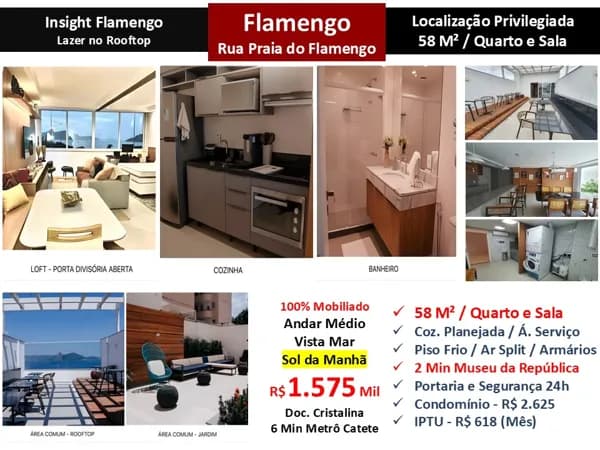 Apto Flamengo Praia Insight Flamengo 58M²