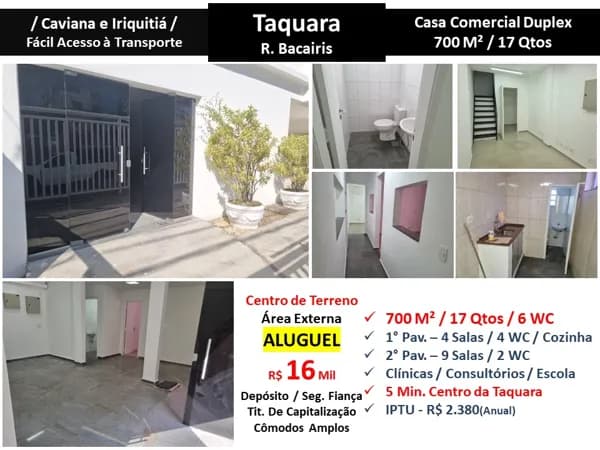Casa JPA Taquara Bacairis 700M²