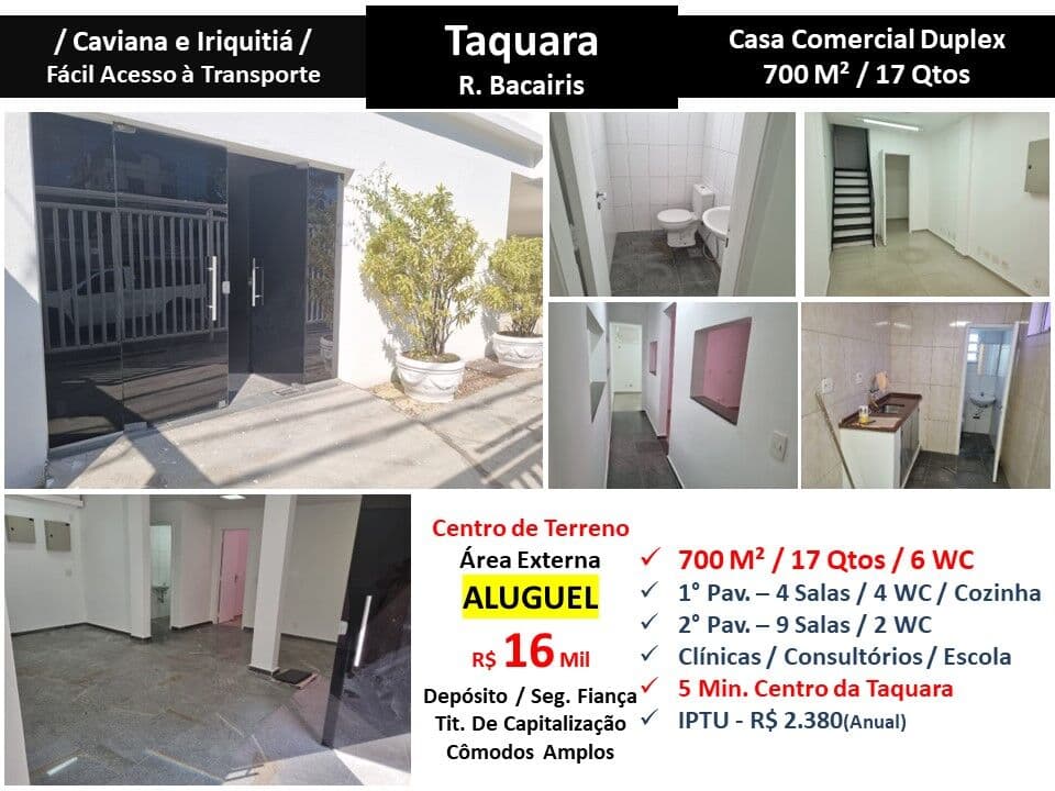 Casa JPA Taquara Bacairis 700M²