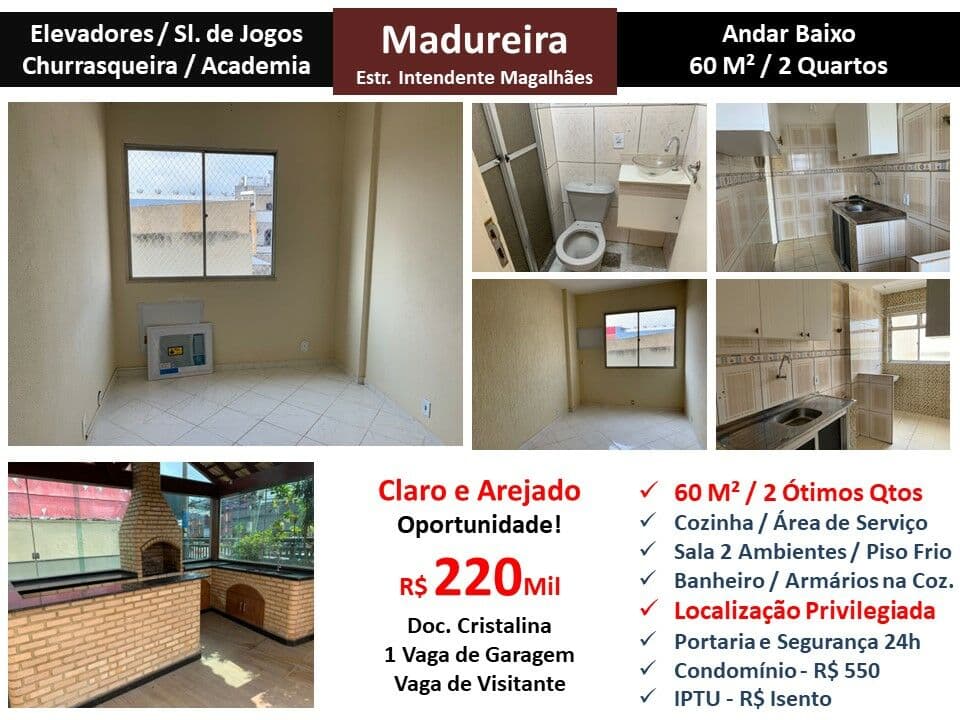 Apto Madureira Intendente Magalhães 60M²