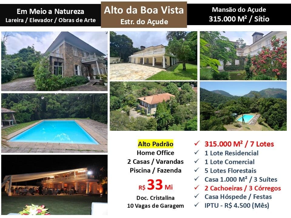 Casa Alto da Boa Vista Mansão do Açude 315000M²