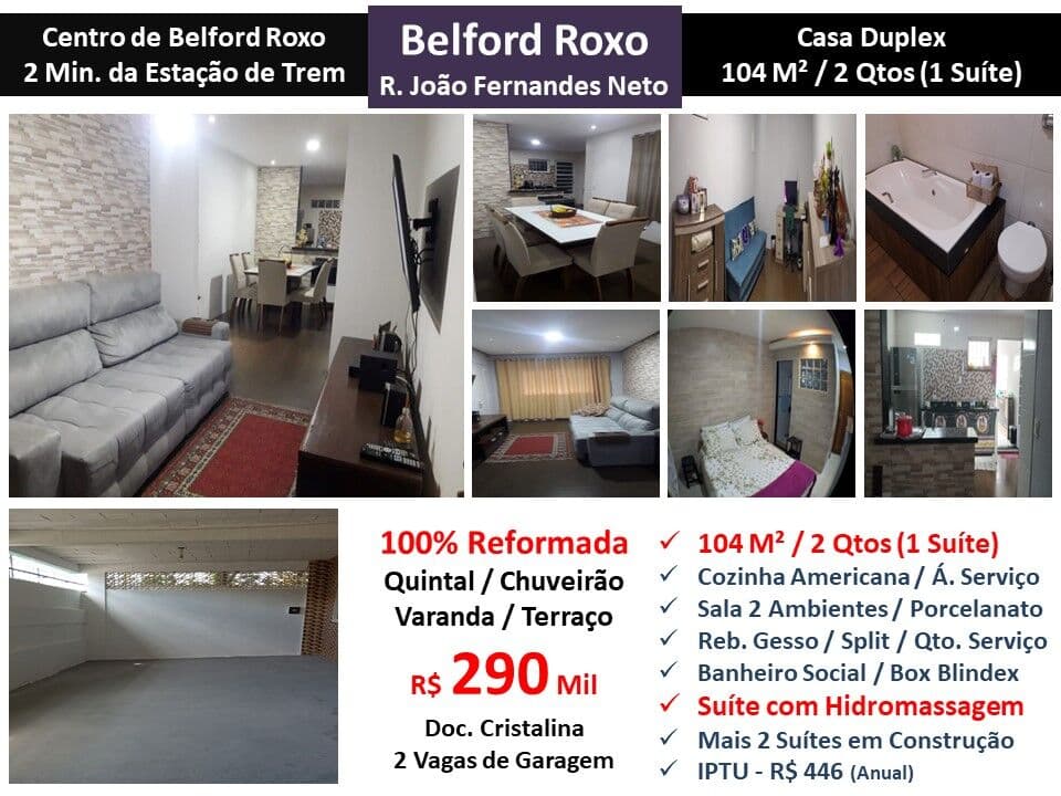 Casa Belford Roxo João Fernandes Neto 104M²