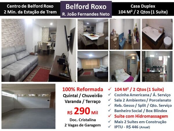 Casa Belford Roxo João Fernandes Neto 104M²