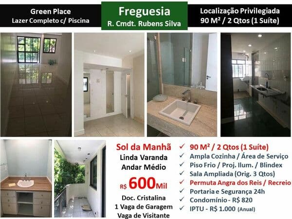 Apto JPA Freguesia Rubens Silva Green Place 90M²