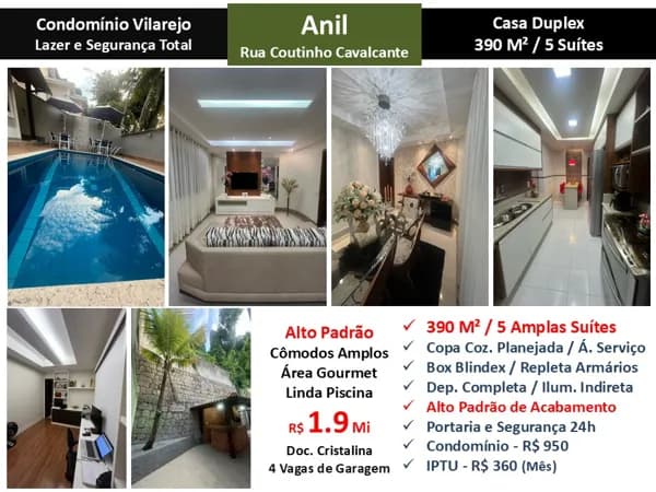 Casa JPA Anil Vilarejo 390M²