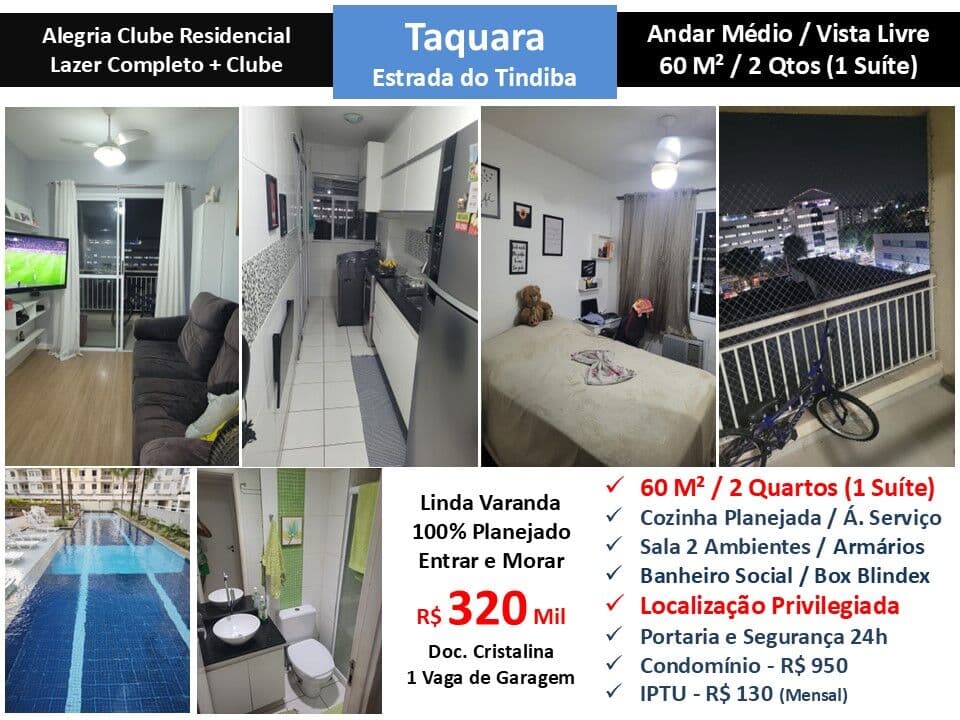 Apto JPA Taquara Tindiba Alegria 60M² 7