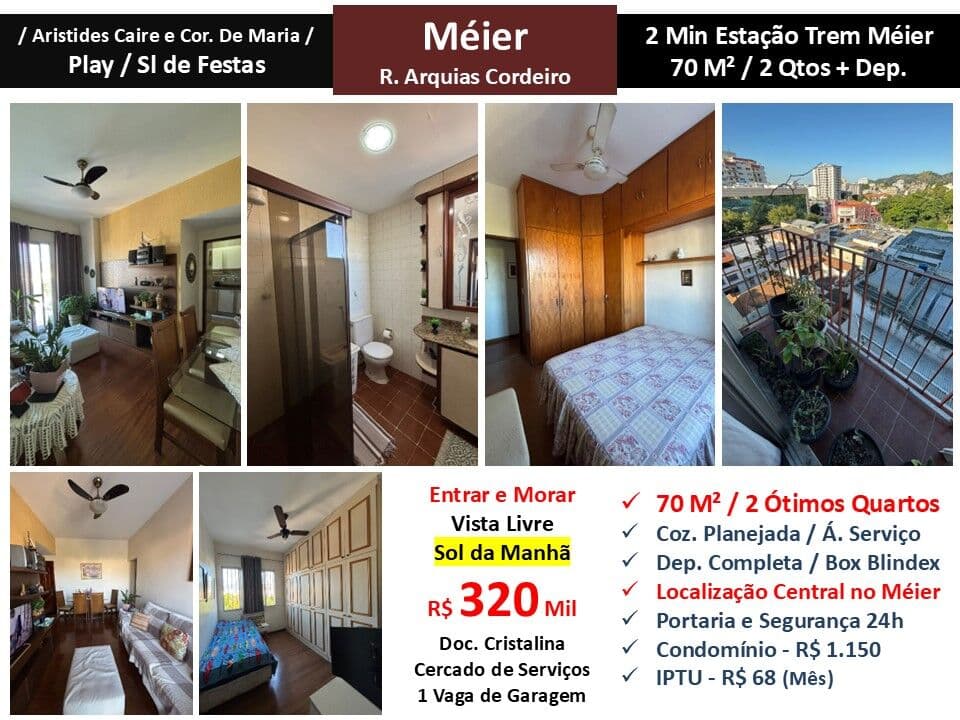 Apto Meier Arquias Cordeiro 70M² 2