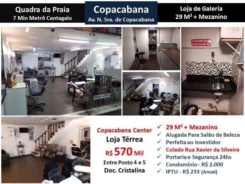 Loja Copacabana N.S de Copacabana 29M²