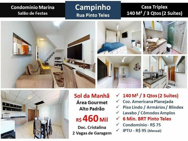 Casa JPA Campinho Marina Pinto Teles 140M²