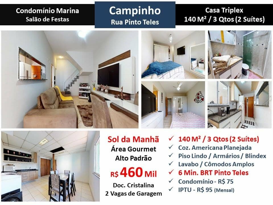 Casa JPA Campinho Marina Pinto Teles 140M²