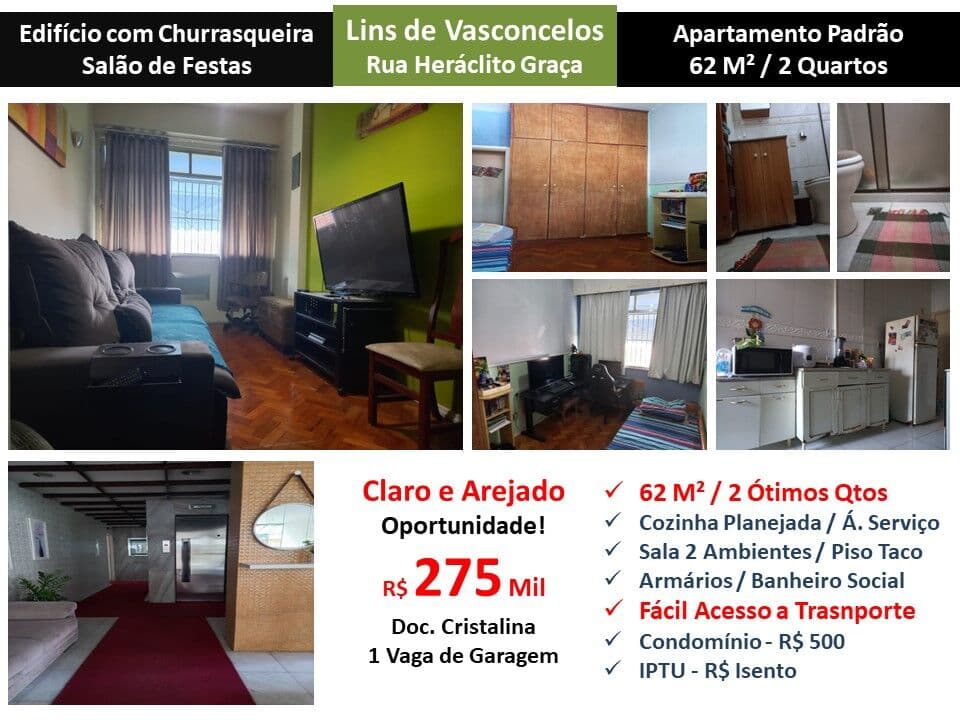 Apto Lins Heráclito Graça 62M²