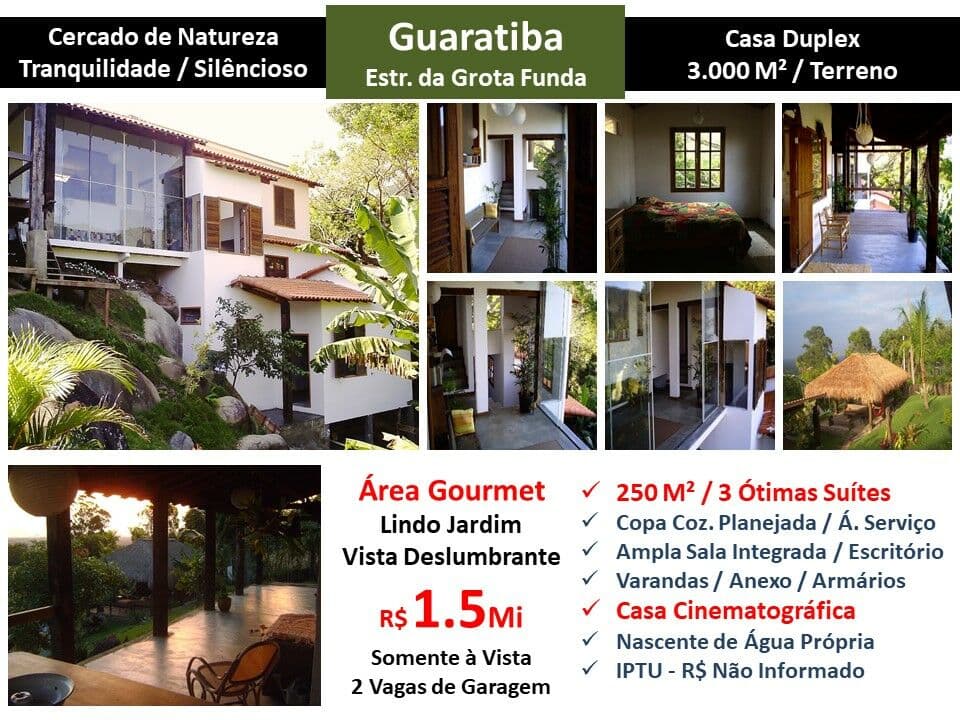 Casa Guaratiba Grota Funda 250M²