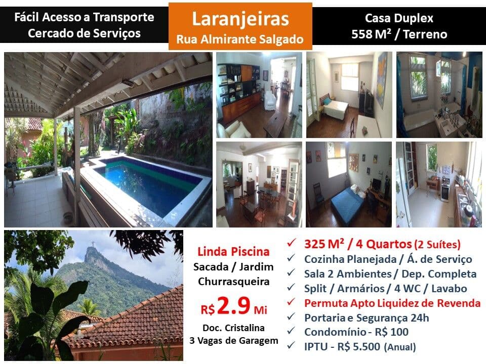 Casa Laranjeiras Almirante Salgado 325M²