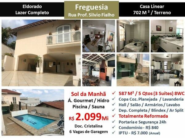 Casa JPA Freguesia Eldorado 587M²
