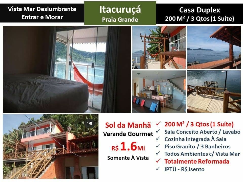 Casa Itacuruça Mangaratiba Praia Grande 200M²