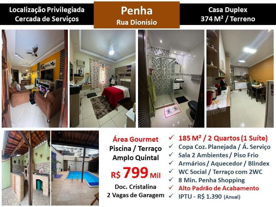 Casa Penha Dionísio 185M²