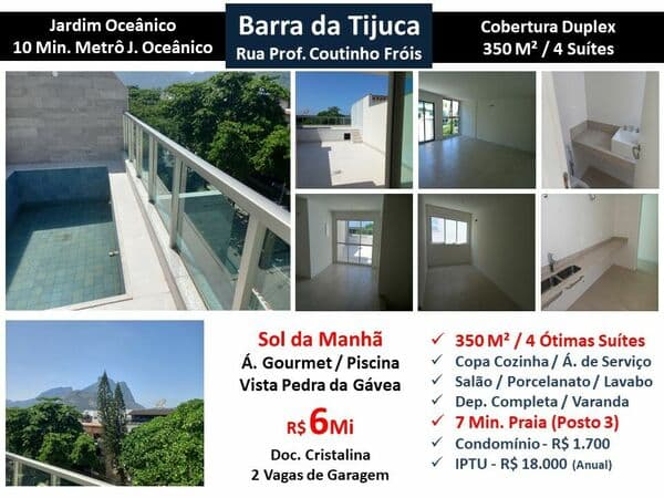 Cob Barra da Tijuca JO Coutinho Fróis 350M²
